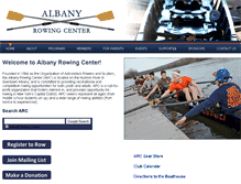 Tablet Screenshot of albanyrowingcenter.org